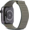 Decoded Magnetic Traction Strap Leren Bandje voor Apple Watch Series 1 (42mm) - Olive