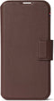 DECODED Modu Wallet Case - iPhone 14 / 14 Pro - Afneembaar Hoesje met Pasjeshouder - Hoogwaardig Europees Leer - Magnetische Technologie van Apple - Donker Bruin