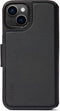 DECODED Modu Wallet Case - iPhone 14 Pro Max - Afneembaar Hoesje met Pasjeshouder - Hoogwaardig Europees Leer - Magnetische Technologie van Apple - Zwart