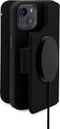 DECODED Modu Wallet Case - iPhone 14 Pro Max - Afneembaar Hoesje met Pasjeshouder - Hoogwaardig Europees Leer - Magnetische Technologie van Apple - Zwart