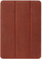 DECODED Slim Cover - Hoogwaardig Full-Grain Leren Book Case, Multi-Stand Hoes geschikt voor iPad (8th gen) / (7th gen) - Kaneelbruin