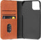 DECODED Wallet Case - iPhone 11 - Hoesje met Pasjeshouder - Hoogwaardig Europees Leer - Licht Bruin