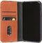 DECODED Wallet Case - iPhone 11 - Hoesje met Pasjeshouder - Hoogwaardig Europees Leer - Licht Bruin
