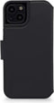 DECODED Wallet Case - iPhone 14 - Hoesje met Pasjeshouder - Hoogwaardig Europees Leer - Magnetische Technologie van Apple - Zwart
