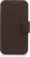 DECODED Wallet Case - iPhone 14 - Hoesje met Pasjeshouder - Hoogwaardig Europees Leer - Magnetische Technologie van Apple - Bruin