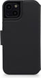 DECODED Wallet Case - iPhone 14 - Hoesje met Pasjeshouder - Hoogwaardig Europees Leer - Magnetische Technologie van Apple - Zwart