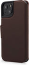 DECODED Wallet Case - iPhone 14 - Hoesje met Pasjeshouder - Hoogwaardig Europees Leer - Magnetische Technologie van Apple - Bruin