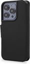 DECODED Wallet Case - iPhone 14 Plus - Hoesje met Pasjeshouder - Hoogwaardig Europees Leer - Magnetische Technologie van Apple - Zwart