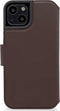 DECODED Wallet Case - iPhone 14 Pro - Afneembaar Hoesje met Pasjeshouder - Hoogwaardig Europees Leer - Magnetische Technologie van Apple - Bruin
