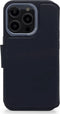 DECODED Wallet Case - iPhone 14 Pro - Hoesje met Pasjeshouder - Hoogwaardig Europees Leer - Magnetische Technologie van Apple - Zwart