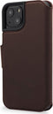 DECODED Wallet Case - iPhone 14 Pro Max - Hoesje met Pasjeshouder - Hoogwaardig Europees Leer - Magnetische Technologie van Apple - Bruin