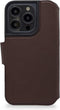 DECODED Wallet Case - iPhone 14 Pro Max - Hoesje met Pasjeshouder - Hoogwaardig Europees Leer - Magnetische Technologie van Apple - Bruin