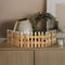 Decohekwerk met LED, bruin, 90x21 cm, gemaakt van hout