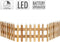 Decohekwerk met LED, bruin, 90x21 cm, gemaakt van hout
