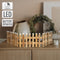 Decohekwerk met LED, bruin, 90x21 cm, gemaakt van hout
