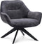 Decomeubel Fauteuil Vegas kleur Antraciet