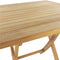 Decomeubel Inklapbare TEAK tuintafel vierkant 70 x 70 cm