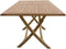 Decomeubel Rechthoekige inklapbare Teak Tuintafel 120 x 80 cm
