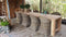Decomeubel Rotan Stoel Kubu Grey met wit Kussen - set van 2 stoelen