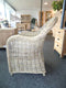 Decomeubel Rotan Stoel Kubu Grey met zwart Kussen - 1 stoel