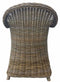 Decomeubel Rotan Stoel Kubu Grey met zwart Kussen - 1 stoel