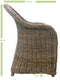 Decomeubel Rotan Tuinstoel Kubu Grey - Met Wit Kussen - Landelijk Stijl - 1 Stoelen