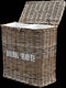 Decomeubel Rotan wasmand kubu grey