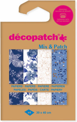 Decopatch papier Mix & Patch Shades of Blue