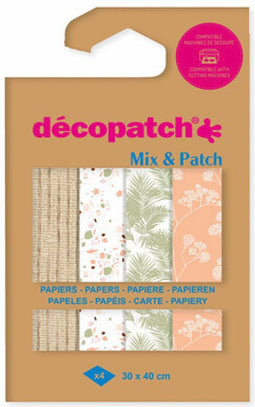 Decopatch papier Mix & Patch Terracotta