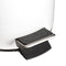 Decopatent® Pedaalemmer 3 liter - Met Bamboe Houten Deksel - Pedaalemmer 3L - Prullenbak - Keuken toilet - 17Øx25.5 Cm - Mat Wit