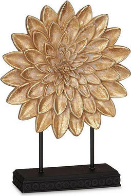 Decoratie Beeldje Bloem Goud (29 x 39 x 10 cm)