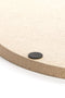 Decoratie blad Schaal Ø50x1,5 cm MAES zand licht bruin gespikkeld