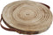 Decoratie Boomschijf Paulownia Hout met Leren Handvatten