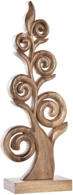 Decoratie DKD Home Decor Boomstructuur Aluminium Acacia (18 x 9,5 x 38 cm)