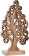 Decoratie DKD Home Decor Boomstructuur Aluminium Acacia (22 x 9,5 x 39 cm)