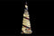 Decoratie DKD Home Decor Kerstmis LED Kegels 3 Onderdelen Rotan (20 x 20 x 80 cm)