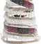 Decoratie DKD Home Decor Kerstmis LED Kegels 3 Onderdelen Rotan (20 x 20 x 80 cm)