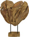 Decoratie Hart Medium - 43x10x60 - Naturel - Teak