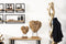 Decoratie Hart Medium - 43x10x60 - Naturel - Teak