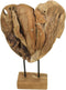 Decoratie Hart small - teak