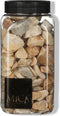 Decoratie/hobby steentjes licht bruin / creme 650 ml - Home Deco - Woonaccessoires - Decoratie materialen