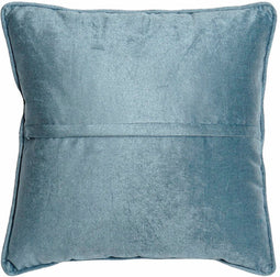 Decoratie Kussen Blauw Goud Fluweel (45 x 10 x 45 cm)