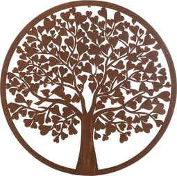 Decoratie | metaal | bruin | 99x1.5x (h)99 cm