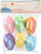 Decoratie paaseieren met pailletten - 6x - diverse kleuren - piepschuim - 6 cm - paastak versiering