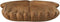 Decoratie schaal open handen - 35x30x10 - Blank - Teakhout