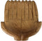 Decoratie schaal open handen - 35x30x10 - Blank - Teakhout