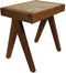 Decoratief bankje - 42x32x45 - Naturel - Teak/rotan