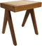 Decoratief bankje - 42x32x45 - Naturel - Teak/rotan