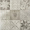 Decoratief Beeld - Minimaal_ Afnemen. Minimaal ! Designo Mosaic Grey - Aluminium - Gardenlux - Grijs - 60 X 60 Cm