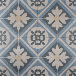 Decoratief Beeld - Minimaal_ Afnemen. Minimaal ! Designo Mosaic - Aluminium - Gardenlux - Blauw - 60 X 60 Cm